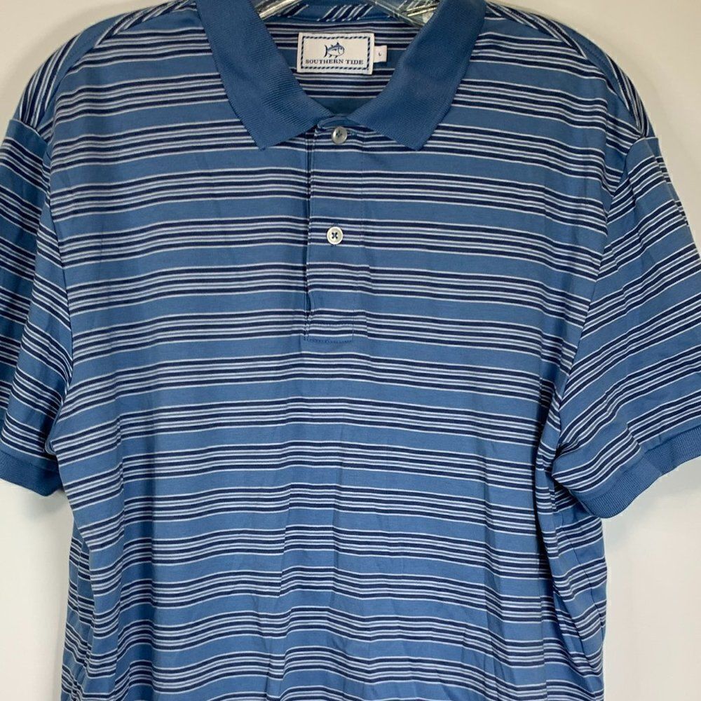 Southern Tide Striped Polo Style Shirt